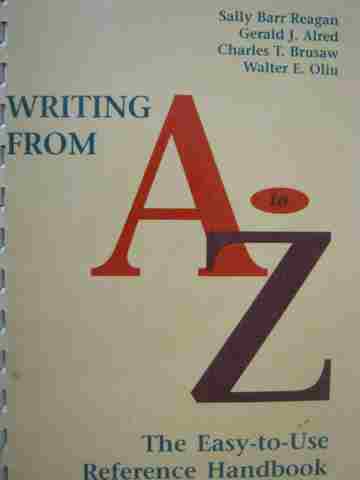 (image for) Writing from A to Z The Easy-to-Use Reference Handbook (Comb) by Reagan, etc.