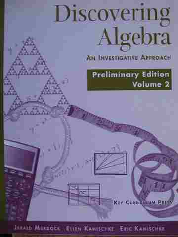 (image for) Discovering Algebra An Investigative Approach Volume 2 Preliminary Edition (P) by Murdock, etc.