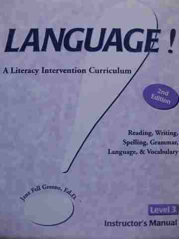 (image for) Language! 2nd Edition Level 3 IM (TE)(Binder) by Jane Fell Greene