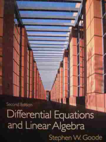(image for) Differential Equations & Linear Algebra 2e (H) by Stephen W Goode