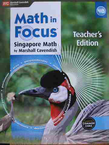 (image for) Math in Focus 4B Common Core TE (TE)(Spiral) by Kheong,
