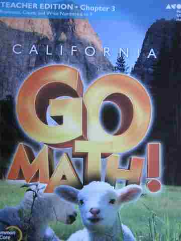 (image for) California Go Math! K Common Core TE Chapter 3 (CA)(TE)(P)