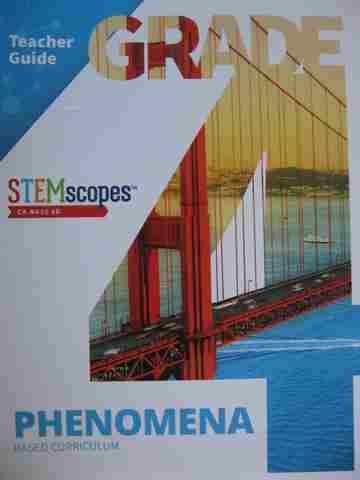 (image for) STEMscopes CA NGSS 3D 4 Phenomena Based Curriculum TG (CA)(TE)(Spiral)