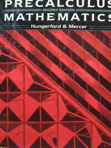 (image for) Precalculus Mathematics 2e (H) by Thomas W Hungerford & Richard Mercer