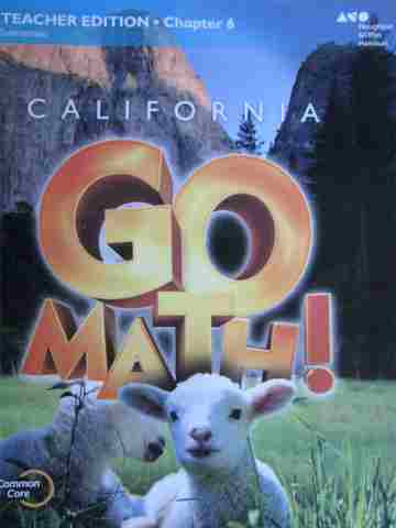 (image for) California Go Math! K Common Core TE Chapter 6 (CA)(TE)(P)