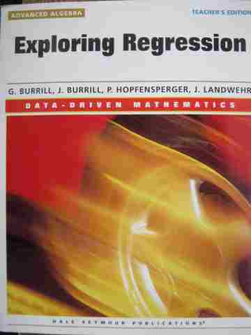 (image for) Data-Driven Mathematics Exploring Regression TE (TE)(P) by Burrill, Burrill,