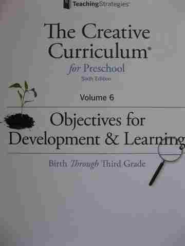 (image for) Creative Curriculum for Preschool 6th Edition Volume 6 Objectives (P)