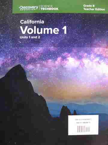 (image for) Science Techbook California 8 Vol 1 TE (CA)(TE)(Spiral) by Gensemer, Marsland, & Snyder