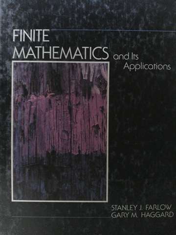 (image for) Finite Mathematics & Its Applications (H) by Farlow & Haggard