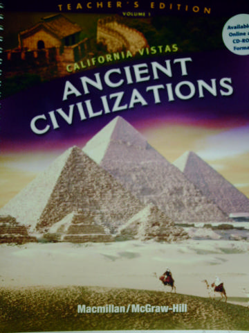 (image for) California Vistas 6 Ancient Civilizations TE V 1 (CA)(TE)(Spiral