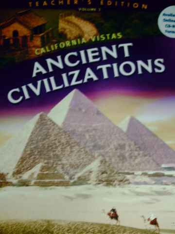(image for) California Vistas 6 Ancient Civilizations TE V 2 (CA)(TE)(Spiral