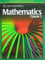 (image for) Mathematics Course 3 TE (TE)(H) by Bennett, Burger, Chard, Hall,