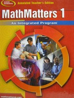 (image for) MathMatters 1 An Integrated Program ATE (TE)(H) by Lynch,