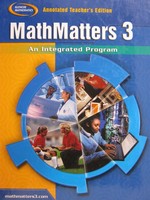 (image for) MathMatters 3 An Integrated Program ATE (TE)(H) by Lynch,