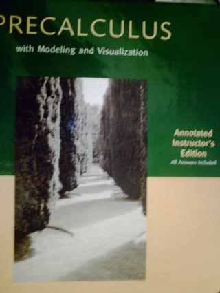 (image for) Precalculus with Modeling & Visualization 3e AIE (TE)(H)