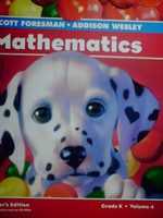 (image for) Mathematics K TE Volume 4 (TE)(Spiral) by Charles, Crown,