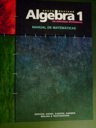 (image for) South-Western Algebra 1 Manual de Matemáticas (P) by Gerver