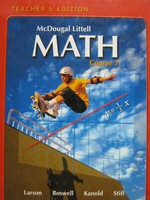 (image for) ML Math Course 1 TE (TE)(H) by Larson, Boswell, Kanold, & Stiff