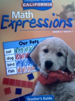 (image for) California Math Expressions K TG Volume 1 (CA)(TE)(Spiral)