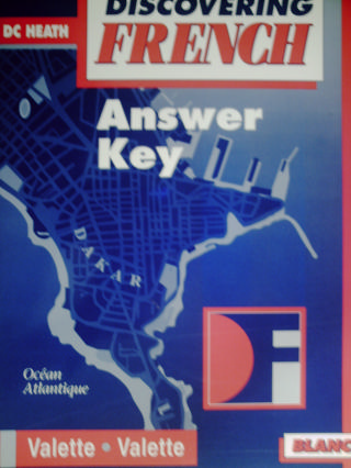 (image for) Discovering French Blanc Answer Key (P) by Valette & Valette