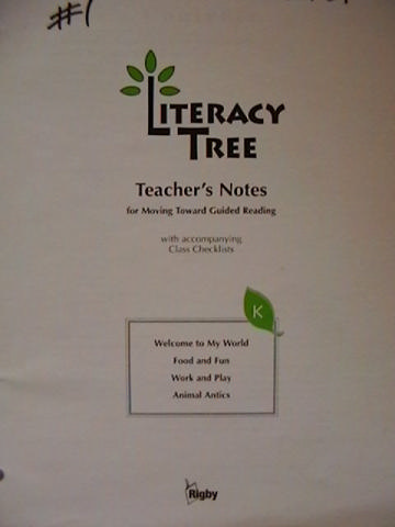 (image for) Literacy Tree K Teacher's Notes (TE)(P)