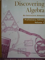 (image for) Discovering Algebra An Investigative Approach Volume 1 (P)
