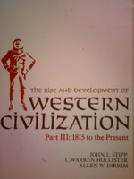 (image for) Rise & Development of Western Civilization Part 3 (P) by Stepp,