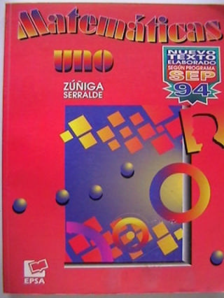 (image for) Matematicas Uno (P) by Zuniga & Serralde