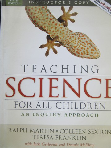 (image for) Teaching Science for All Children 5th Edition (P) by Martin,