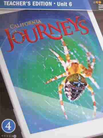 (image for) Journeys 4.6 TE (CA)(TE)(Spiral) by Anderson, Hougen, Jago, Palmer,