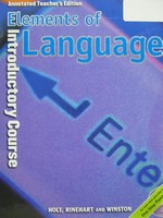 (image for) Elements of Literature Introductory Course ATE (TE)(H) by Odell,