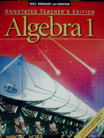 (image for) Algebra 1 ATE (TE)(H) by Schultz, Kennedy, Ellis, Hollowell,