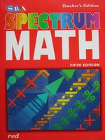 (image for) SRA Spectrum Math Red Level 5th Edition TE (TE)(P)