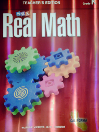 (image for) SRA Real Math K TE (CA)(TE)(Spiral) by Willoughby, Bereiter,