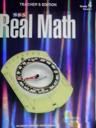 (image for) SRA Real Math 4 TE Volume 1 (CA)(TE)(Spiral) by Willoughby,