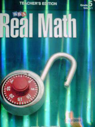 (image for) SRA Real Math 5 TE Volume 1 (CA)(TE)(Spiral) by Willoughby,