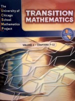 (image for) UCSMP Transition Mathematics Volume 2 California Edition (CA)(H)