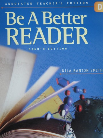 (image for) Be a Better Reader Level D 8th Edition ATE (TE)(P) by Nila Smith