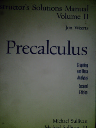 (image for) Precalculus 2nd Edition ISM Volume 2 (TE)(P) by Jon Weerts