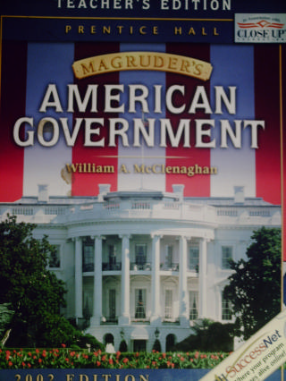 (image for) Magruder's American Government 2002 Edition TE (TE)(H)