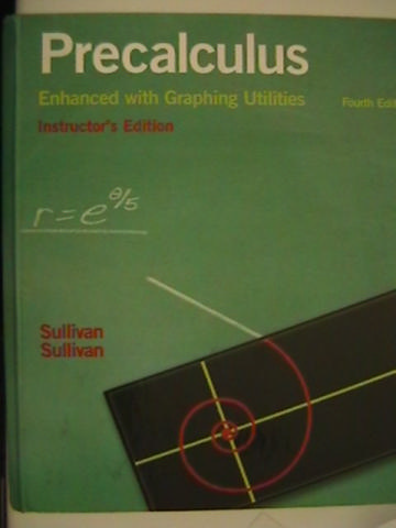 (image for) Precalculus Enhanced with Graphing Utilities 4th Edition IE (H)