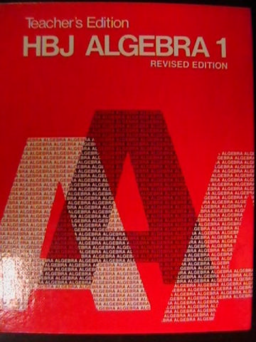 (image for) HBJ Algebra 1 Revised Edition TE (TE)(H) by Coxford & Payne