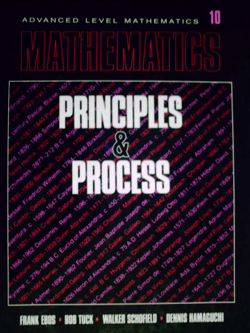 Mathematics Principles & Process Advanced 10 (H) by Ebos, Tuck, (image for) Mathematics Principles & Process Advanced 10 (H) by Ebos, Tuck,