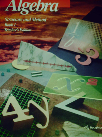 (image for) Algebra Structure & Method Book 1 TE (TE)(H) by Brown, Dolciani