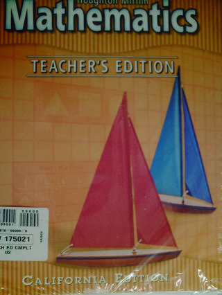 (image for) HM Mathematics 1 California TE Volumes 1 & 2 (CA)(TE)(PK)
