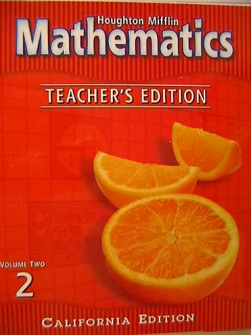 (image for) HM Mathematics 2 California TE Volumes 2 (CA)(TE)(Spiral)