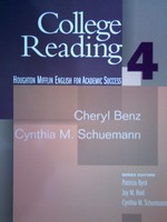 (image for) College Reading 4 (P) by Benz & Schuemann