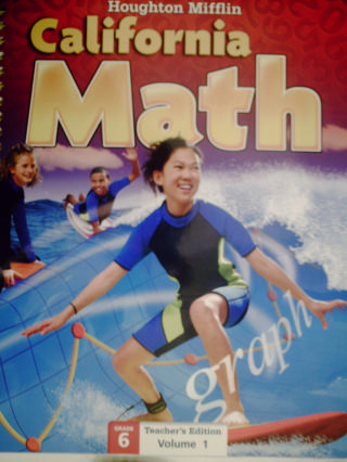 (image for) California Math 6 TE Volume 1 (CA)(TE)(Spiral) by Hill, Larson,