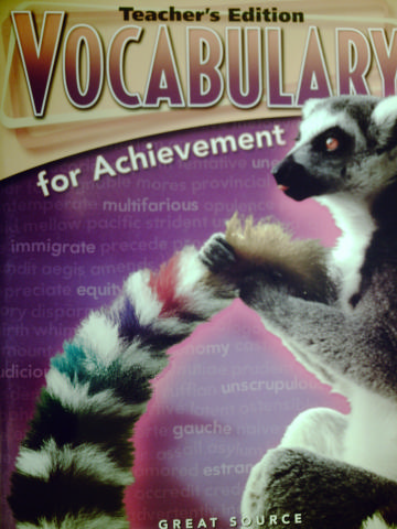 (image for) Vocabulary for Achievement 4th Course 10 TE (TE)(P)