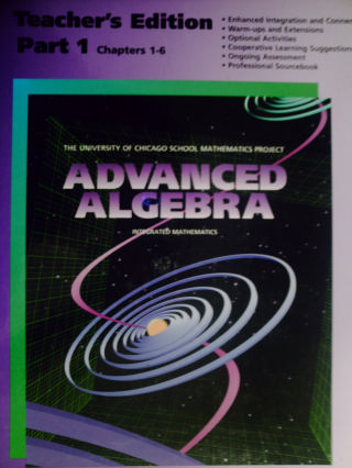 (image for) UCSMP Advanced Algebra 2e TE Part 1 Chapters 1-6 (TE)(H)